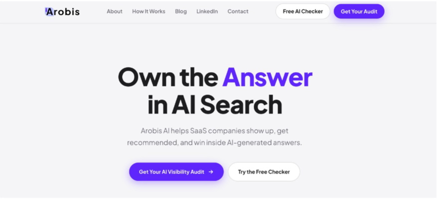 Arobis AI Visibility Checker