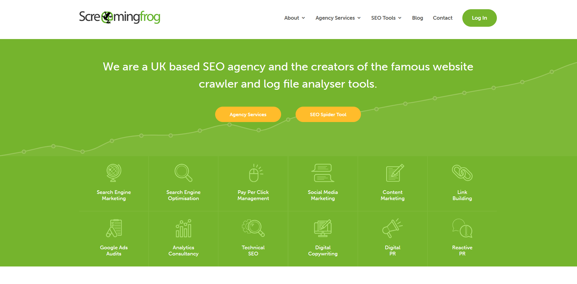 Screaming Frog SEO Spider Web Screenshot