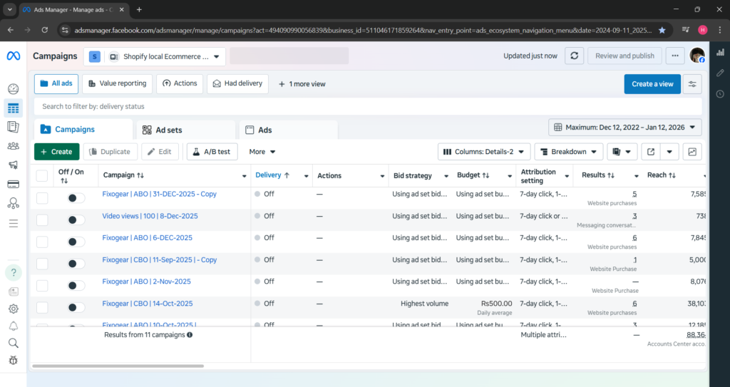 Facebook Ads Dashboard