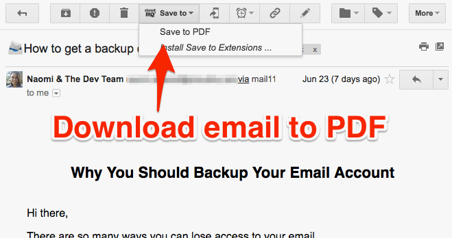  Save an Email as a PDF in Gmail