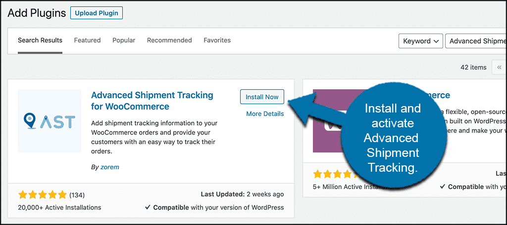 Use Advanced Shipment Tracking Plugin