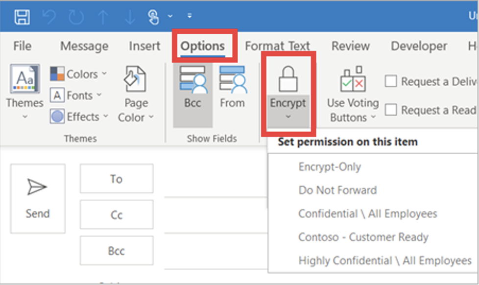 Types of Outlook Encryption