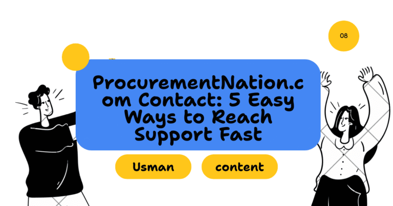 ProcurementNation.com Contact: 5 Easy Ways to Reach Support Fast