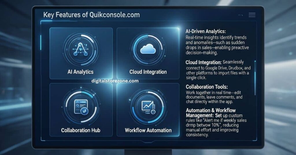 Key Features of QuikConsole.com
