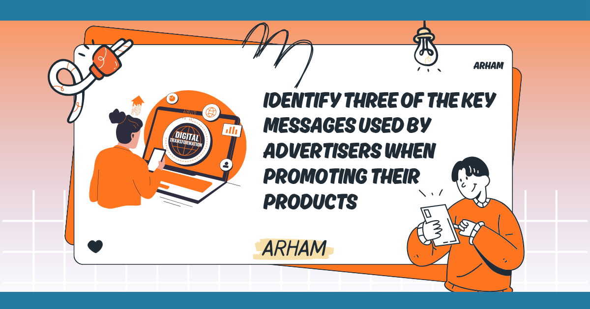Identify Three of the Key Messages Used by Advertisers When Promoting Their Products